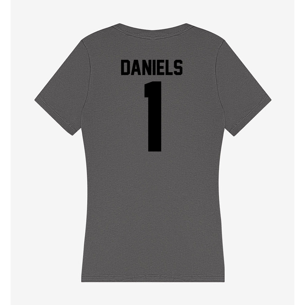 Wake Forest - NCAA Football : Kahnen Daniels - Women's V-Neck T-Shirt-1