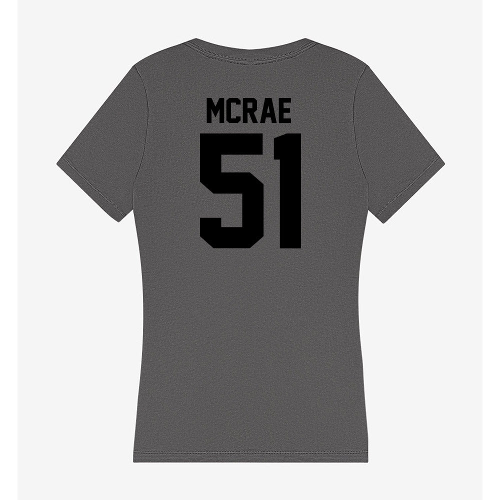 Wake Forest - NCAA Football : Devin McRae - Women's V-Neck T-Shirt-1