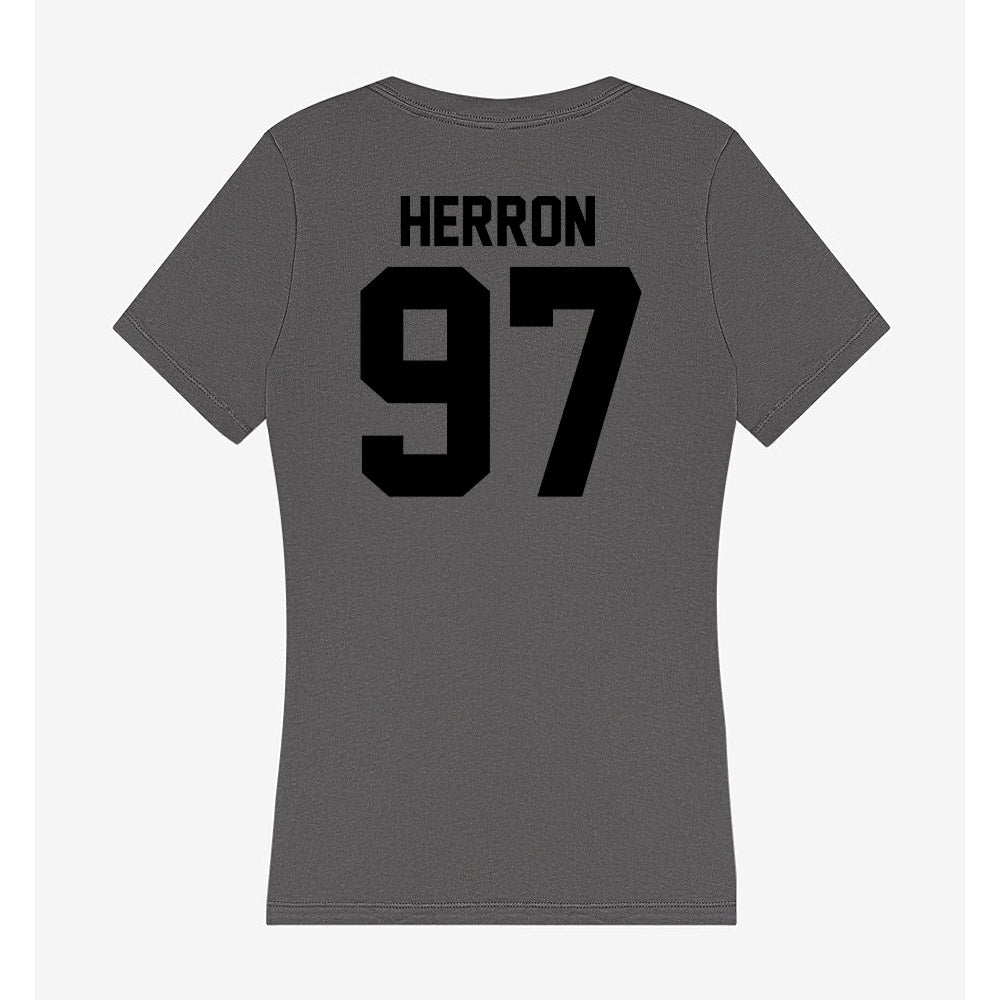 Wake Forest - NCAA Football : Matthew Herron - Women's V-Neck T-Shirt-1