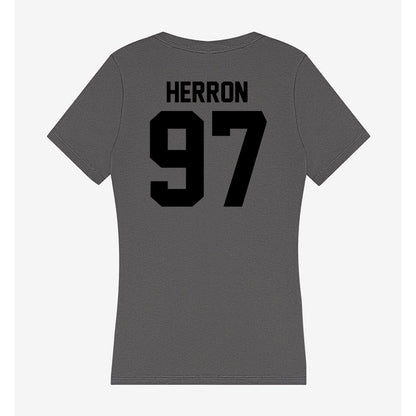 Wake Forest - NCAA Football : Matthew Herron - Women's V-Neck T-Shirt-1