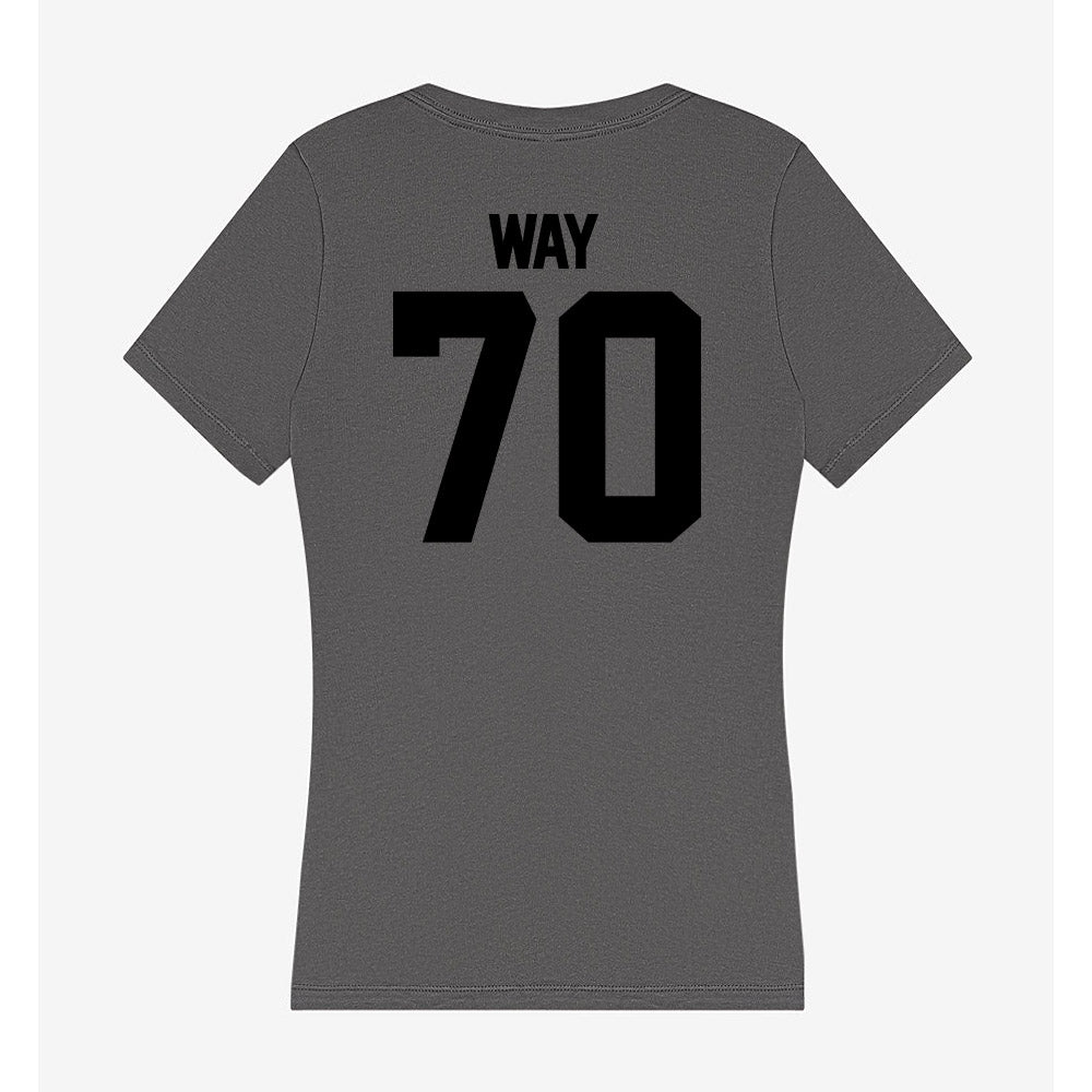 Wake Forest - NCAA Football : Will Way - Women's V-Neck T-Shirt-1
