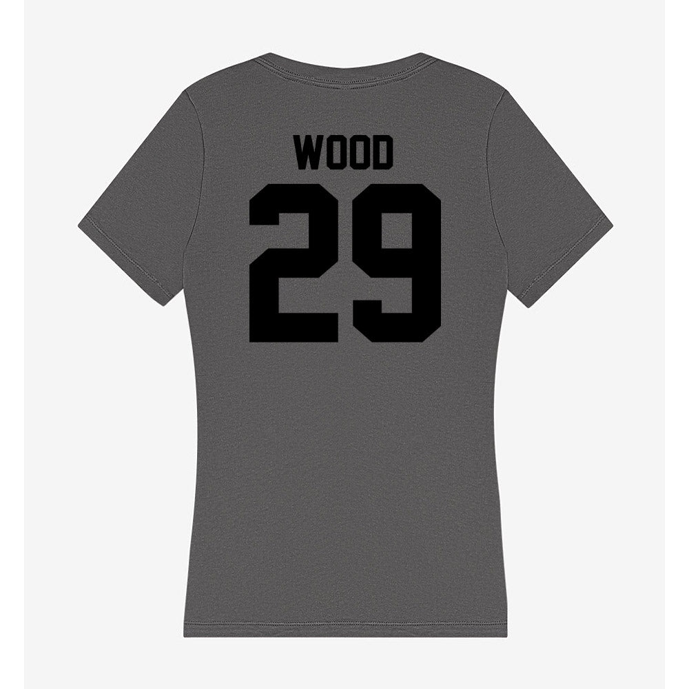 Wake Forest - NCAA Baseball : Tyler Wood - Women's V-Neck T-Shirt-1