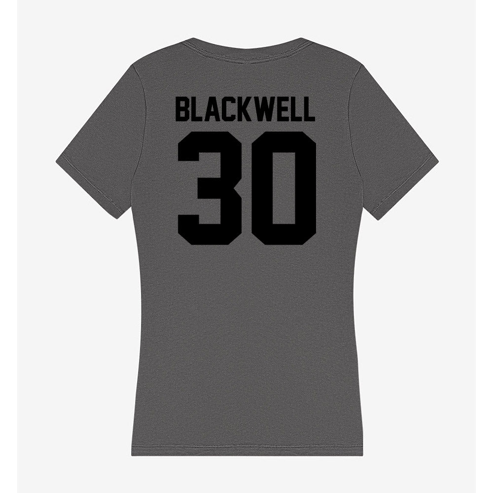 Wake Forest - NCAA Football : Jerron Blackwell - Women's V-Neck T-Shirt-1