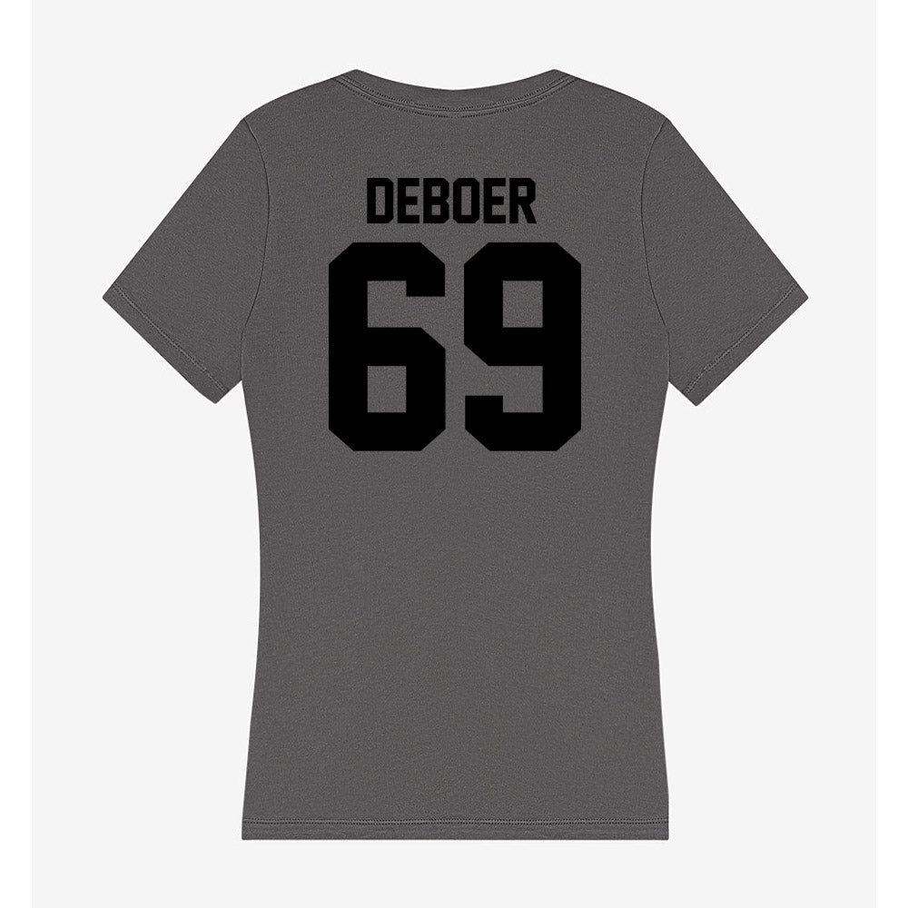 Wake Forest - NCAA Football : Dalton DeBoer - Women's V-Neck T-Shirt-1