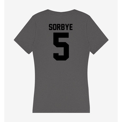 Wake Forest - NCAA Women's Basketball : Aurora Sorbye - Women's V-Neck T-Shirt-1