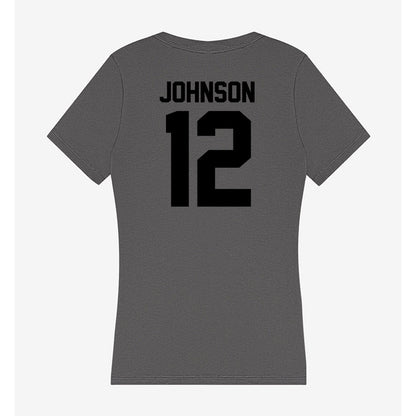 Wake Forest - NCAA Football : Kamrean Johnson - Women's V-Neck T-Shirt-1