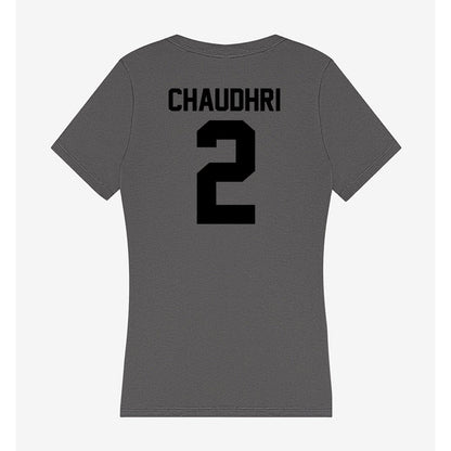 Wake Forest - NCAA Men's Basketball : Vincent Chaudhri - Women's V-Neck T-Shirt-1
