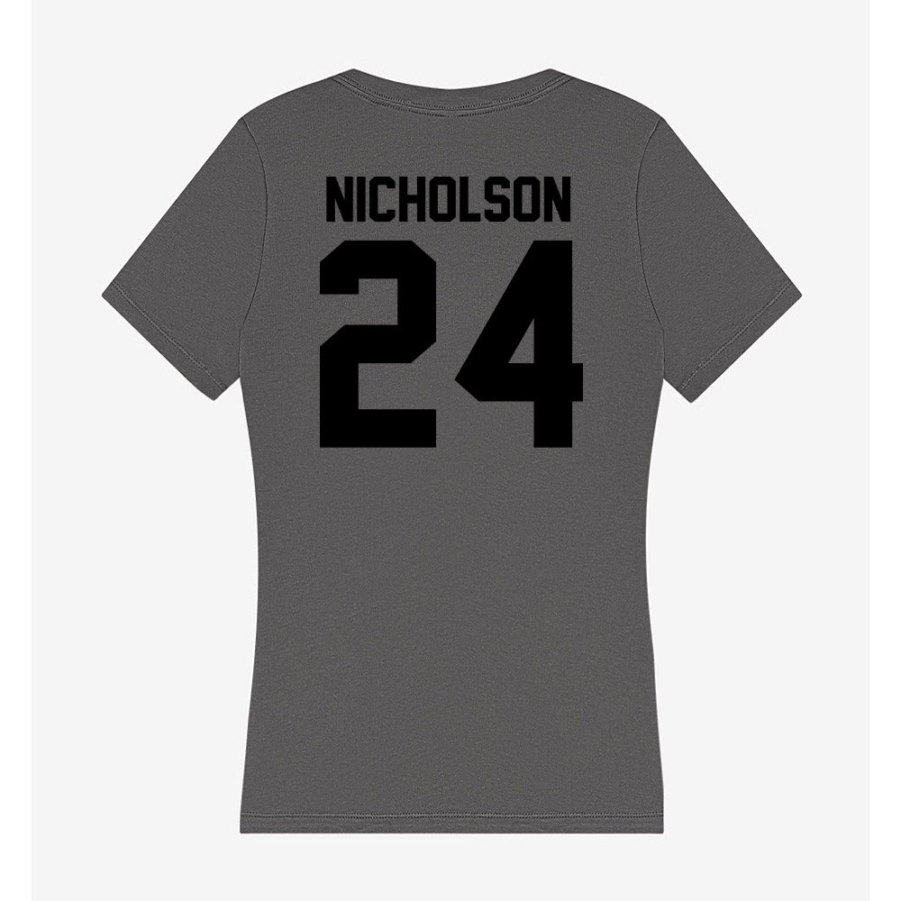 Wake Forest - NCAA Baseball : Grant Nicholson - Women's V-Neck T-Shirt-1