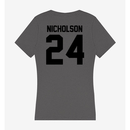 Wake Forest - NCAA Baseball : Grant Nicholson - Women's V-Neck T-Shirt-1