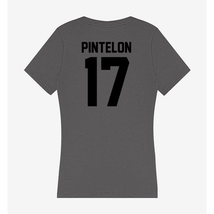 Wake Forest - NCAA Men's Basketball : Xander Pintelon - Women's V-Neck T-Shirt-1