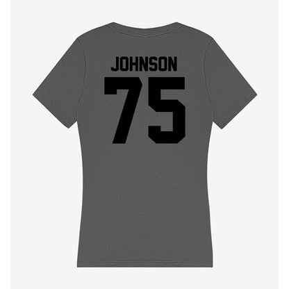 Wake Forest - NCAA Football : Derrell Johnson - Women's V-Neck T-Shirt-1