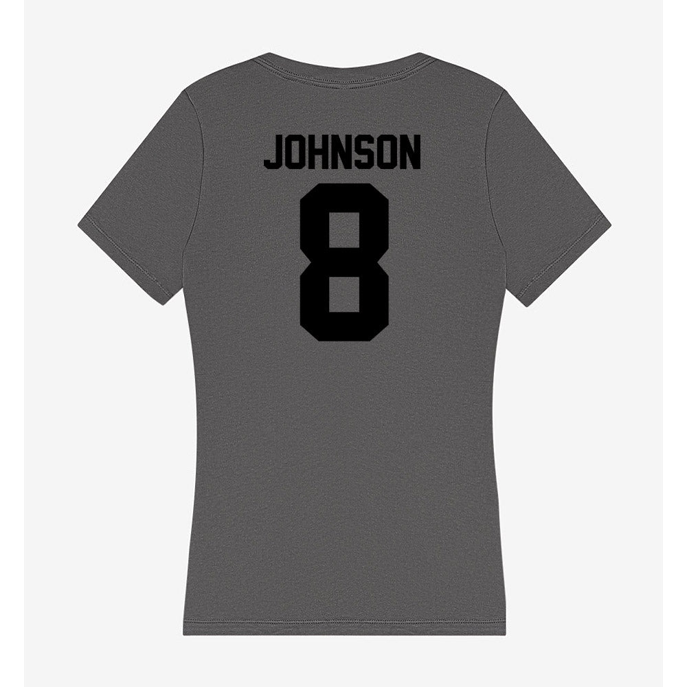 Wake Forest - NCAA Football : Braylon Johnson - Women's V-Neck T-Shirt-1