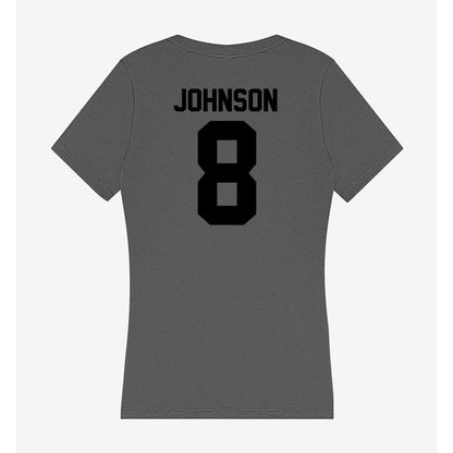 Wake Forest - NCAA Football : Braylon Johnson - Women's V-Neck T-Shirt-1