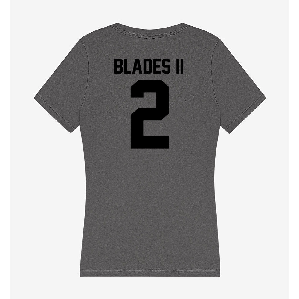 Wake Forest - NCAA Football : Brian Blades II - Women's V-Neck T-Shirt-1