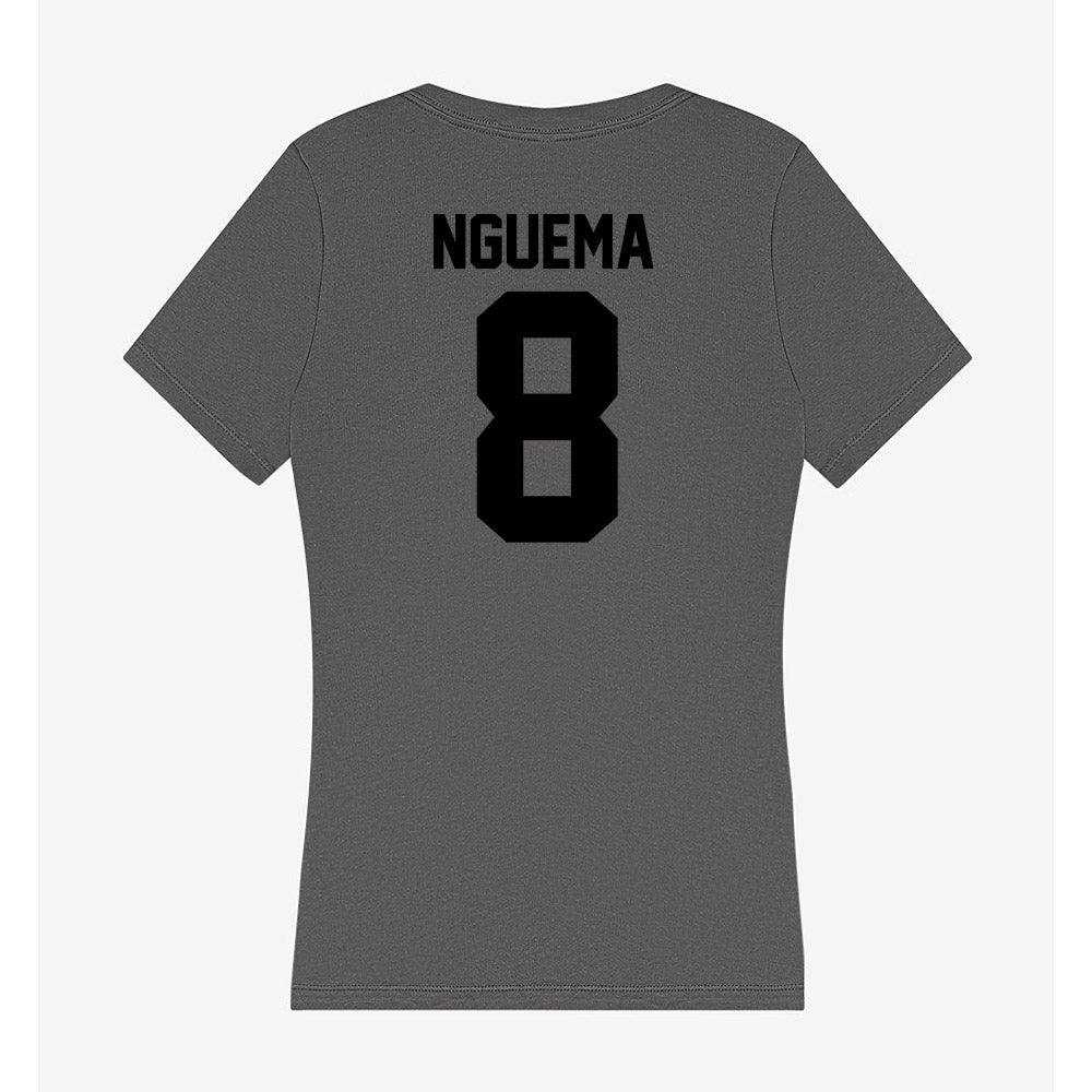 Wake Forest - NCAA Men's Soccer : David Nguema - Women's V-Neck T-Shirt-1