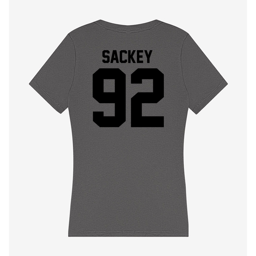 Wake Forest - NCAA Football : Sefa Sackey - Women's V-Neck T-Shirt-1