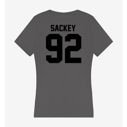 Wake Forest - NCAA Football : Sefa Sackey - Women's V-Neck T-Shirt-1