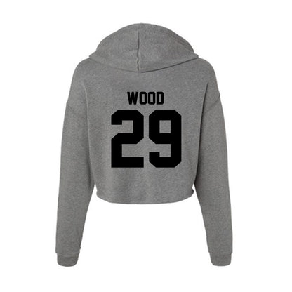 Wake Forest - NCAA Baseball : Tyler Wood - Women's Crop Fleece Hoodie-1