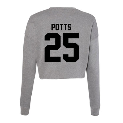 Wake Forest - NCAA Football : Eli Potts - Women's Cropped Crew Fleece-1