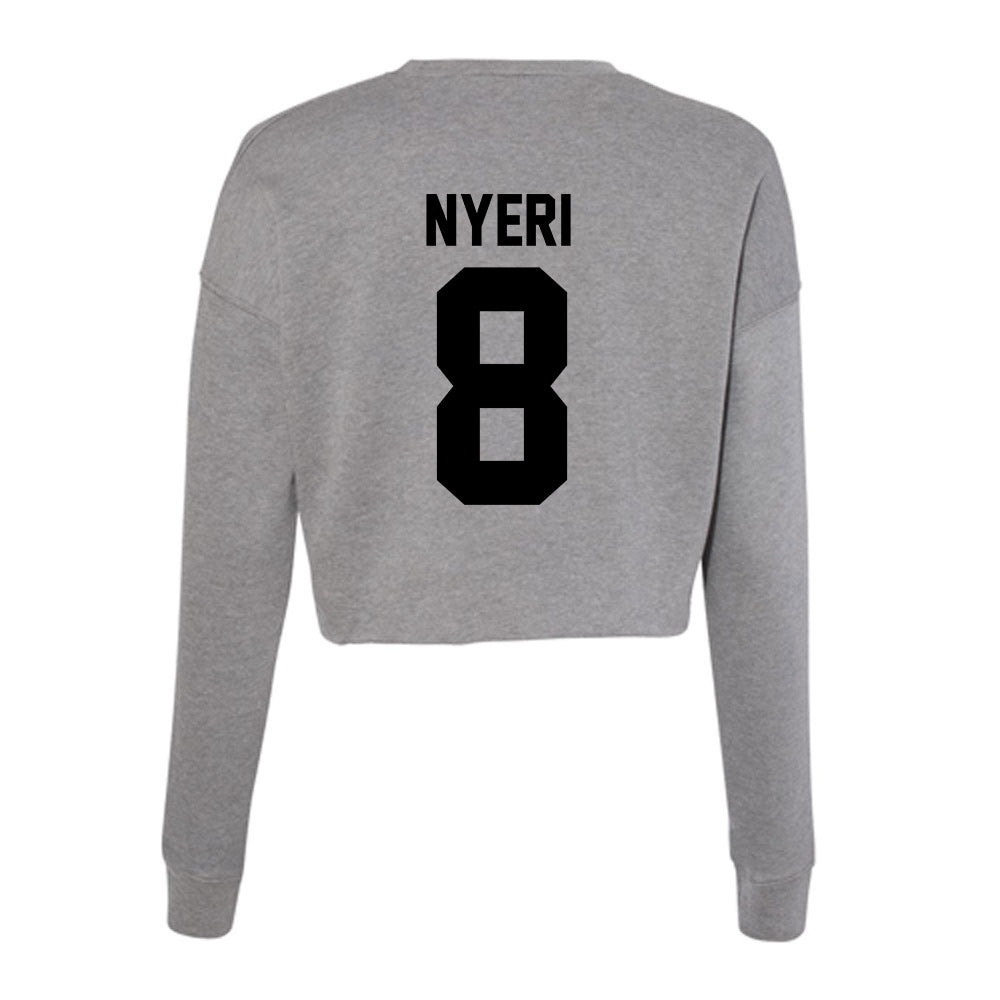 Wake Forest - NCAA Men's Basketball : Ring Nyeri - Women's Cropped Crew Fleece-1