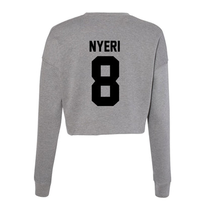 Wake Forest - NCAA Men's Basketball : Ring Nyeri - Women's Cropped Crew Fleece-1