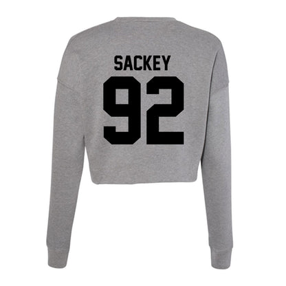 Wake Forest - NCAA Football : Sefa Sackey - Women's Cropped Crew Fleece-1