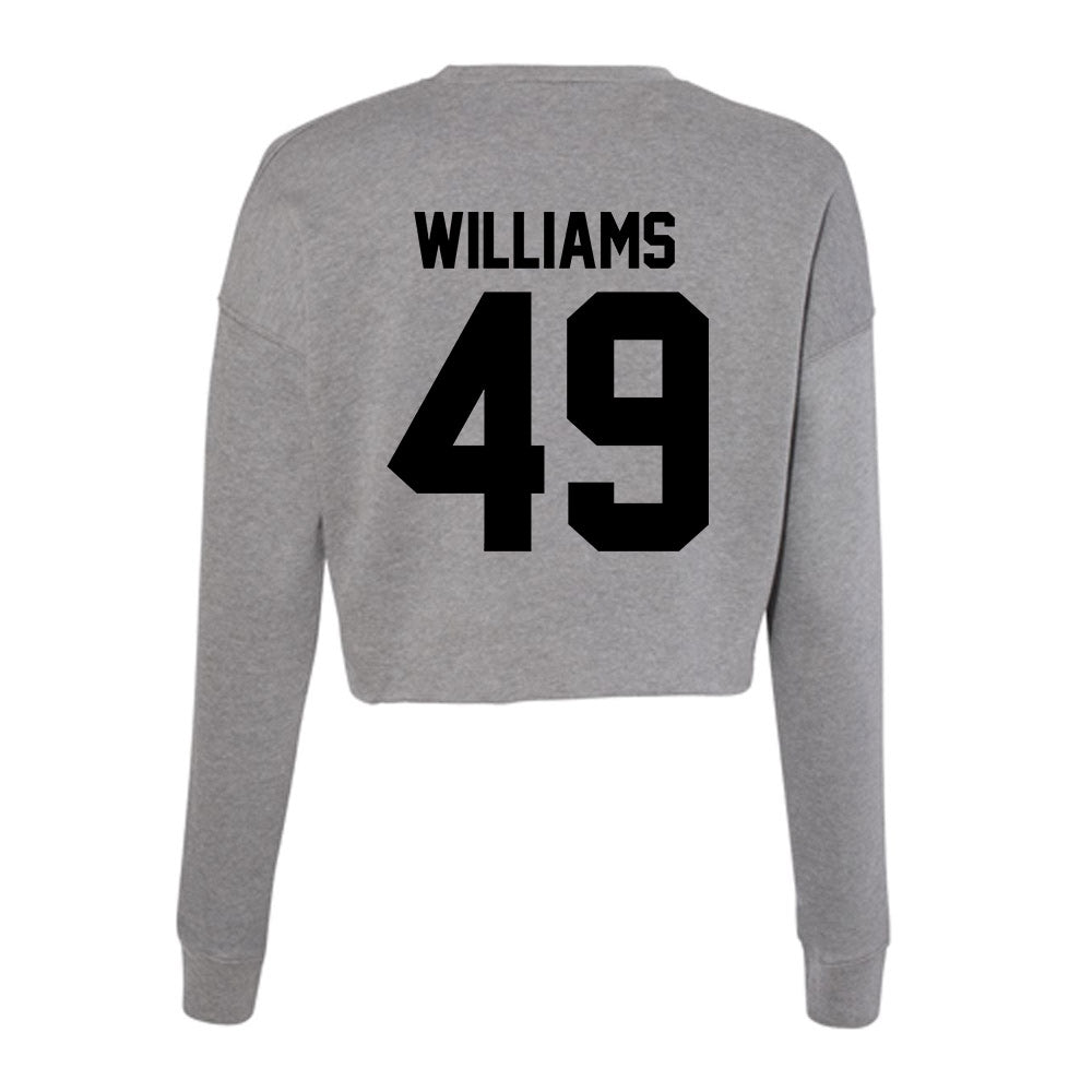 Wake Forest - NCAA Football : Eric Williams - Women's Cropped Crew Fleece-1