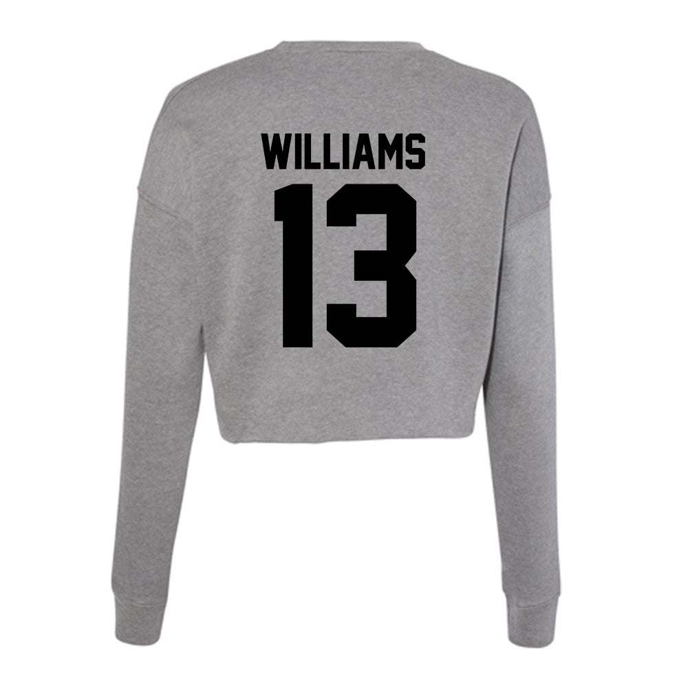 Wake Forest - NCAA Football : Ashaad Williams - Women's Cropped Crew Fleece-1