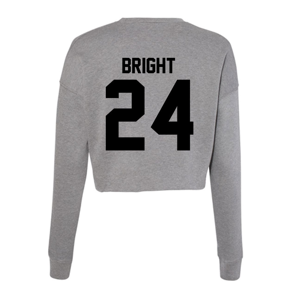 Wake Forest - NCAA Football : Micah Bright - Women's Cropped Crew Fleece-1