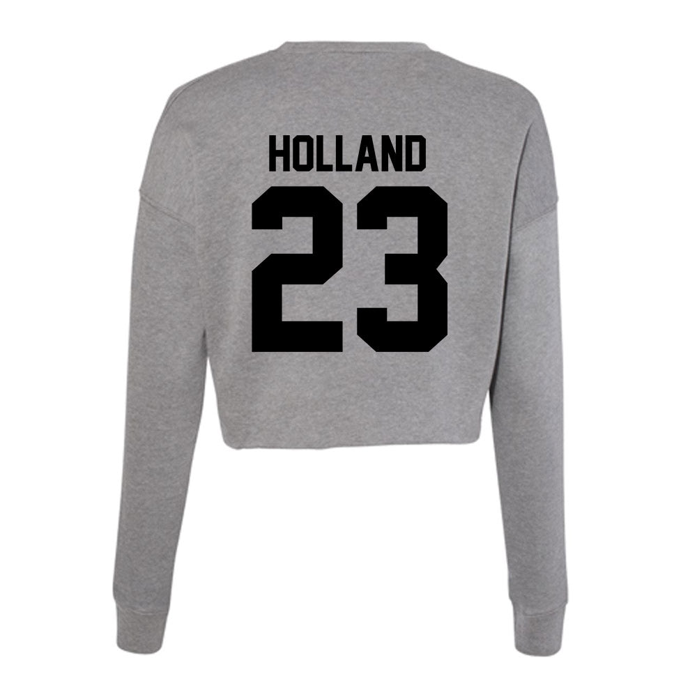 Wake Forest - NCAA Women's Basketball : Oshauna Holland - Women's Cropped Crew Fleece-1