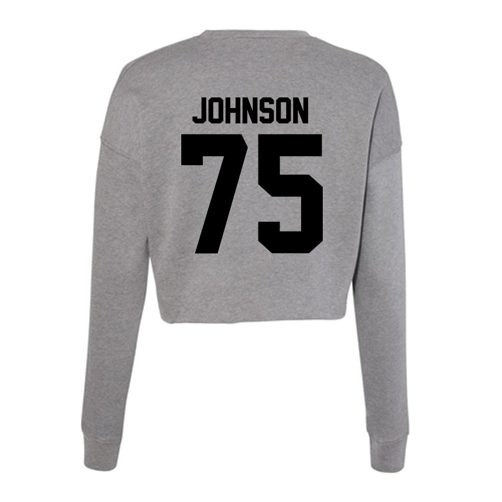 Wake Forest - NCAA Football : Derrell Johnson - Women's Cropped Crew Fleece-1