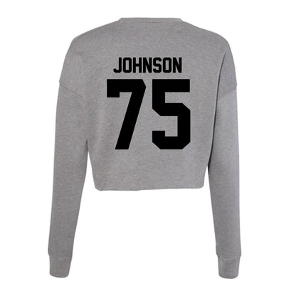 Wake Forest - NCAA Football : Derrell Johnson - Women's Cropped Crew Fleece-1