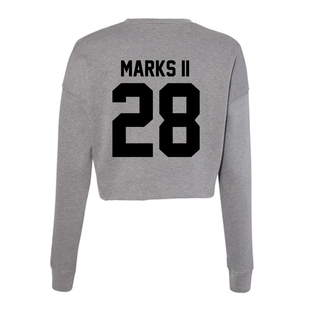 Wake Forest - NCAA Football : Aj Marks II - Women's Cropped Crew Fleece-1