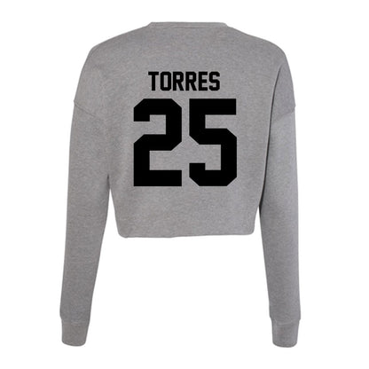 Wake Forest - NCAA Baseball : Boston Torres - Women's Cropped Crew Fleece-1