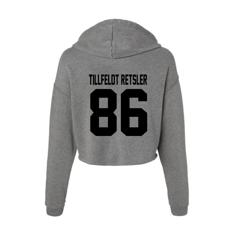 Wake Forest - NCAA Football : Maximilian Tillfeldt Retsler - Women's Crop Fleece Hoodie-1