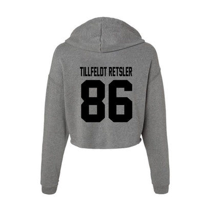 Wake Forest - NCAA Football : Maximilian Tillfeldt Retsler - Women's Crop Fleece Hoodie-1