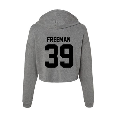 Wake Forest - NCAA Football : Wyatt Freeman - Women's Crop Fleece Hoodie-1