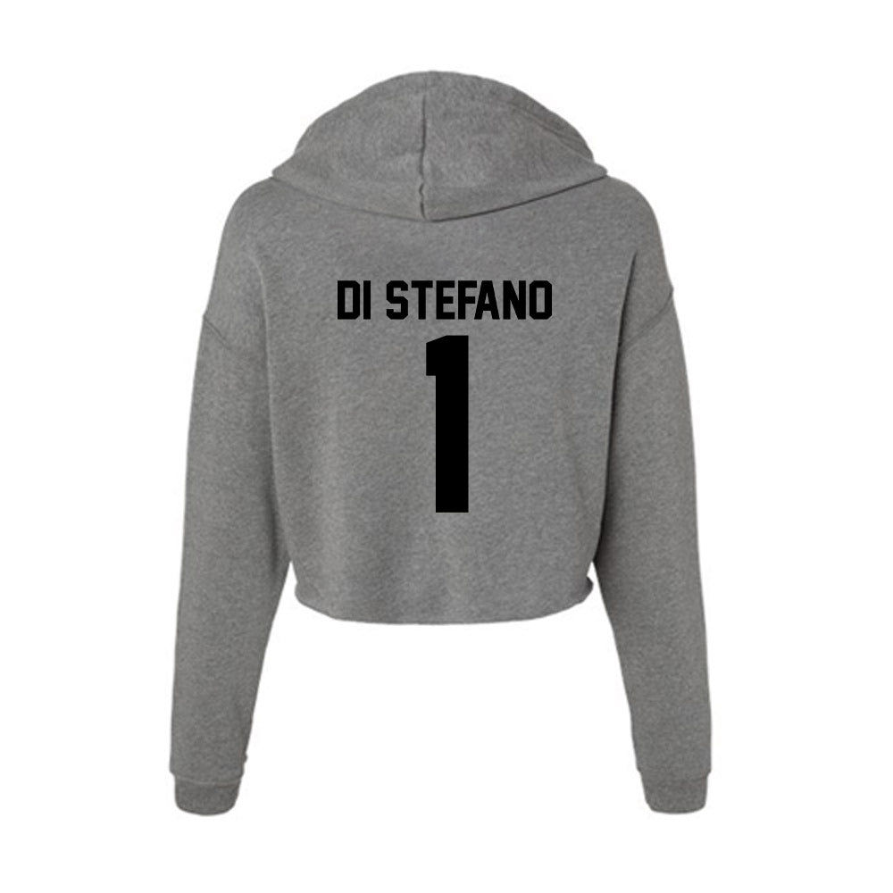 Wake Forest - NCAA Men's Soccer : John Di Stefano - Women's Crop Fleece Hoodie-1