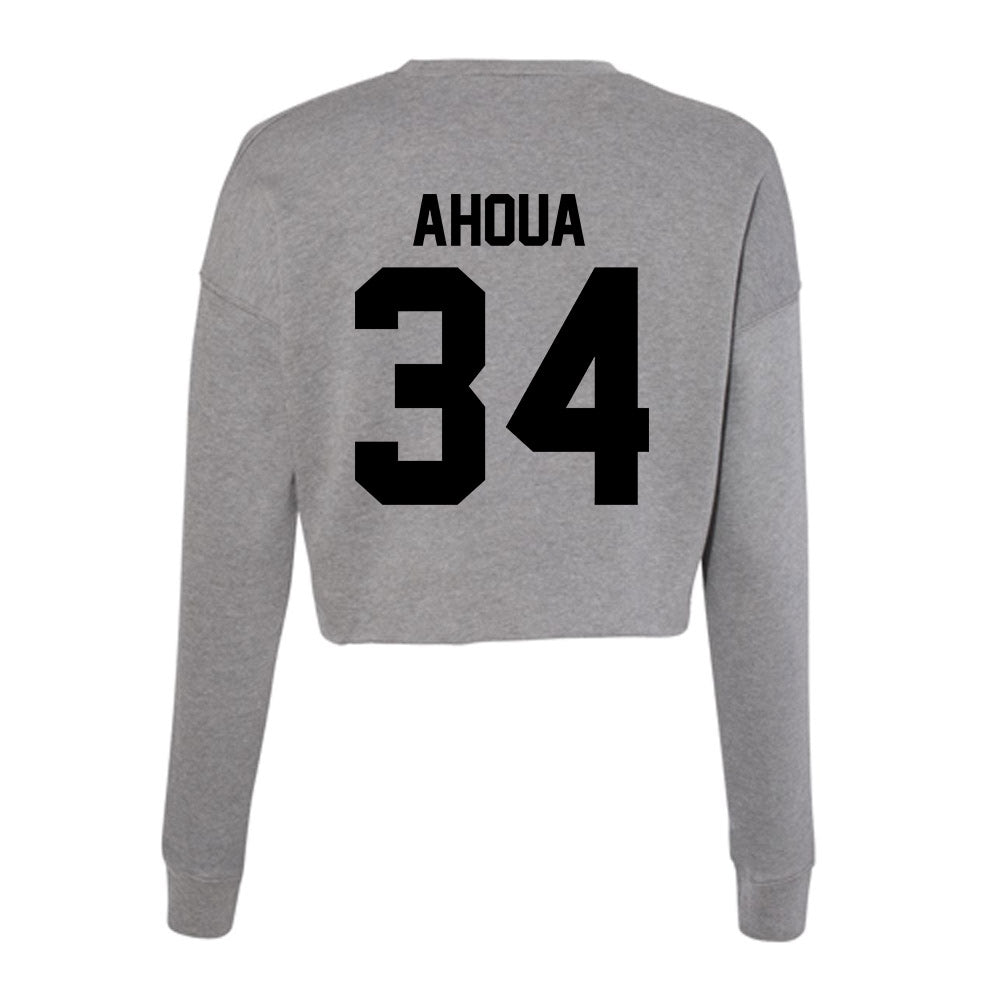 Wake Forest - NCAA Football : Micheal Ahoua - Women's Cropped Crew Fleece-1