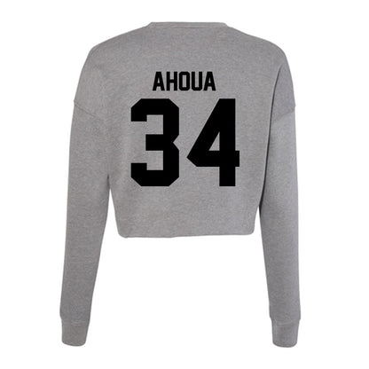 Wake Forest - NCAA Football : Micheal Ahoua - Women's Cropped Crew Fleece-1