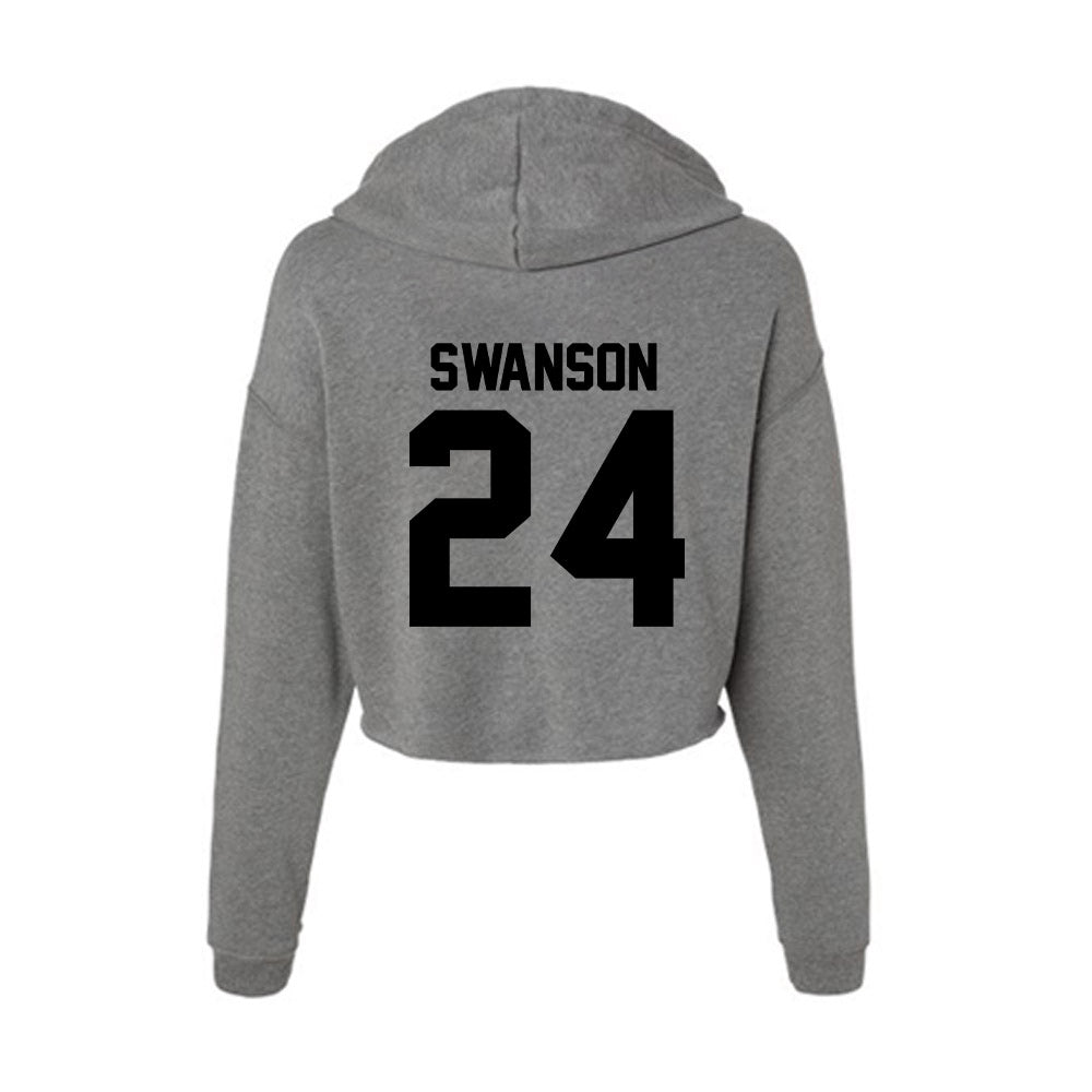 Wake Forest - NCAA Women's Basketball : Mckenzie Swanson - Women's Crop Fleece Hooded Sweatshirt-1