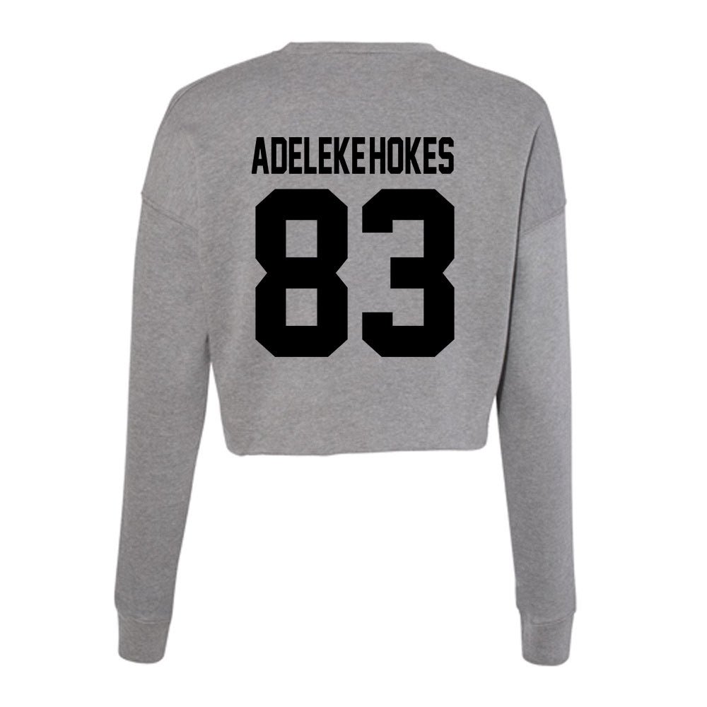 Wake Forest - NCAA Football : Kobe Adeleke-Hokes - Women's Cropped Crew Fleece-1