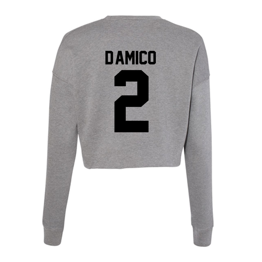 Wake Forest - NCAA Baseball : Logan D'Amico - Women's Cropped Crew Fleece-1