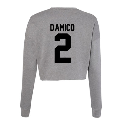 Wake Forest - NCAA Baseball : Logan D'Amico - Women's Cropped Crew Fleece-1