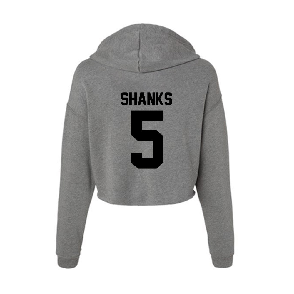 Wake Forest - NCAA Football : Kam Shanks - Women's Crop Fleece Hoodie-1