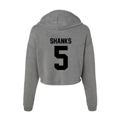Wake Forest - NCAA Football : Kam Shanks - Women's Crop Fleece Hoodie-1