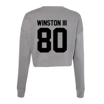 Wake Forest - NCAA Football : Braxton Winston III - Women's Cropped Crew Fleece-1