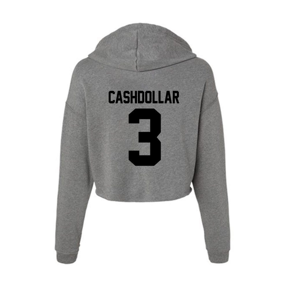 Wake Forest - NCAA Women's Basketball : Alexis Cashdollar - Women's Crop Fleece Hooded Sweatshirt-1