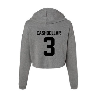 Wake Forest - NCAA Women's Basketball : Alexis Cashdollar - Women's Crop Fleece Hooded Sweatshirt-1