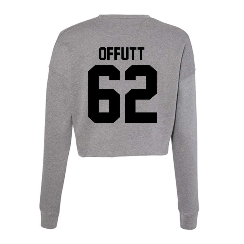 Wake Forest - NCAA Football : Jaishaun Offutt - Women's Cropped Crew Fleece-1